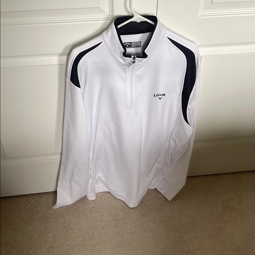 Callaway Men's White and Black Jacket